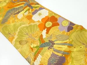 佐賀錦鳳凰に花模様織出し袋帯